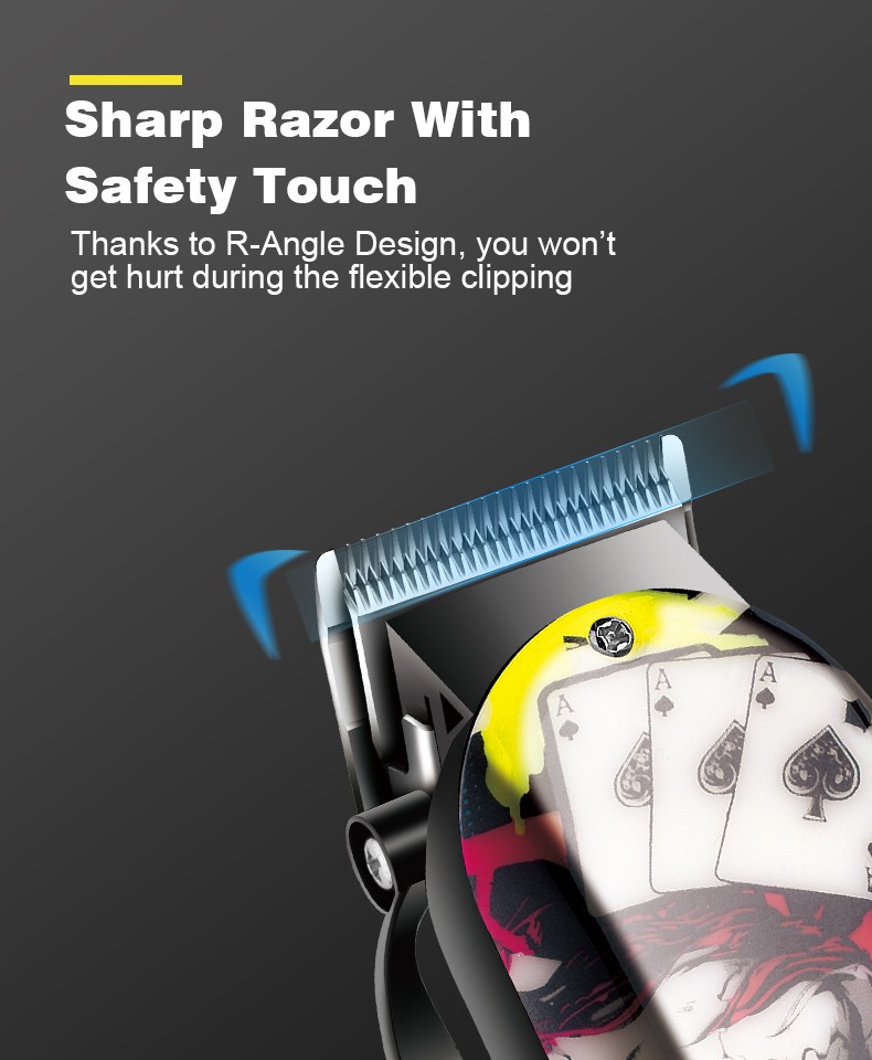 DALING-1160 Hair clipper, retro oil head, engraved electric clipper, hair shaving, electric clipper, hair cutting, shaving head, zero blade head, special for hair salons, graffiti style, retro color block, wholesale for export detail image 5