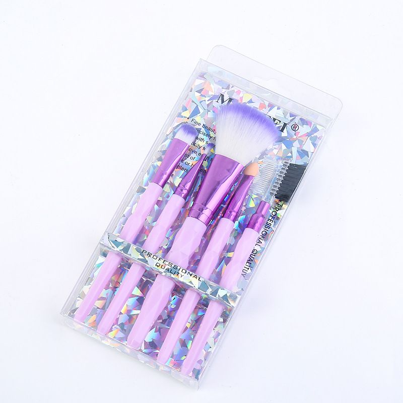 Beginner's 5-diamond makeup brush set, complete makeup tools, eyeshadow, Internet celebrity set, eyebrow brush, blush, powder brush Item Picture