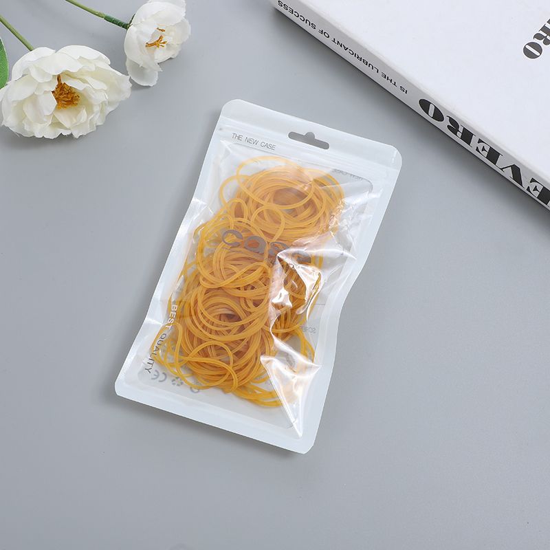 Factory direct sales of bagged yellow rubber bands, colored rubber bands, yellow rubber bands wholesale two-yuan store supply Specification image