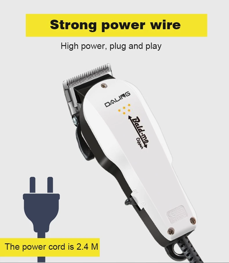 DALING-1126 Hair Salon High-power hair clippers, wired power clippers, adult hair razors, plug-in wire-powered shaving clippers, cross-border wholesale detail image 8