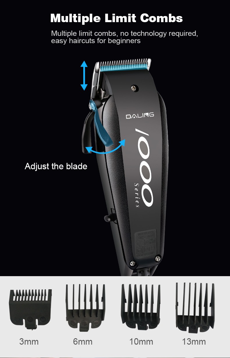 DALING-1128 Hairdresser with wire, professional electric clipper, household children's electric clipper, adult and baby razor, wholesale for foreign trade detail image 6