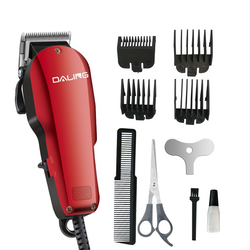 DALING-1130 Hair Clipper with wire, electric clipper, adult hair razor, special plug-in classic wine red for hair salons and barber shops, wholesale for export Specification image