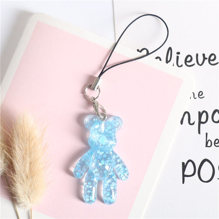 Acrylic bear mobile phone chain a variety of styles mixed series 5
