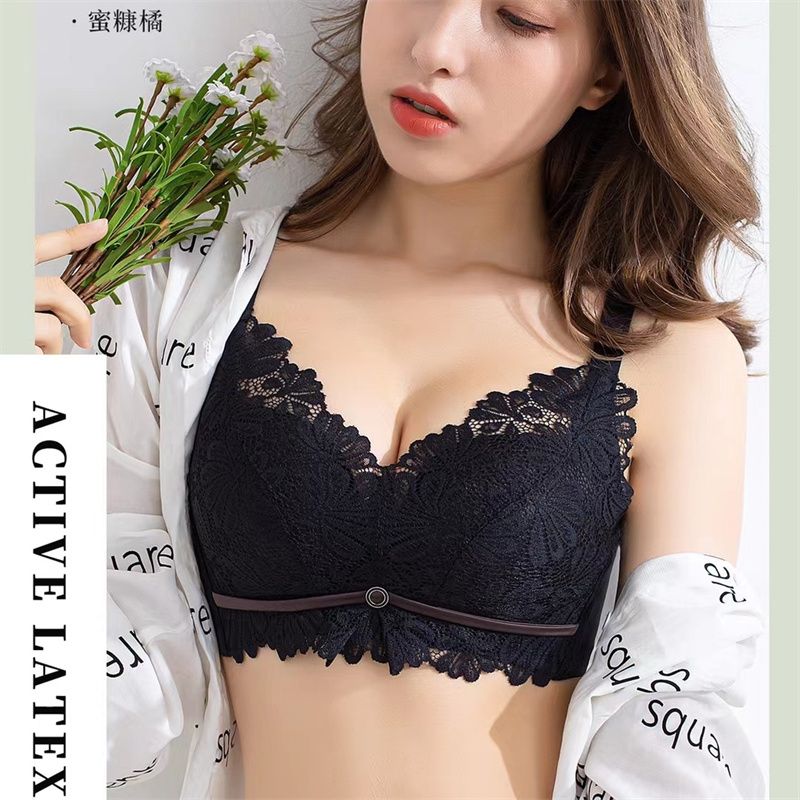 Shantou Dongzhoutai Knitting Factory Europe And America Sexy Cotton Comfortable Underwear Women's Back Bra Underwear Lace Shoulder Strap Back Horizontal Thin Hollow Series 40