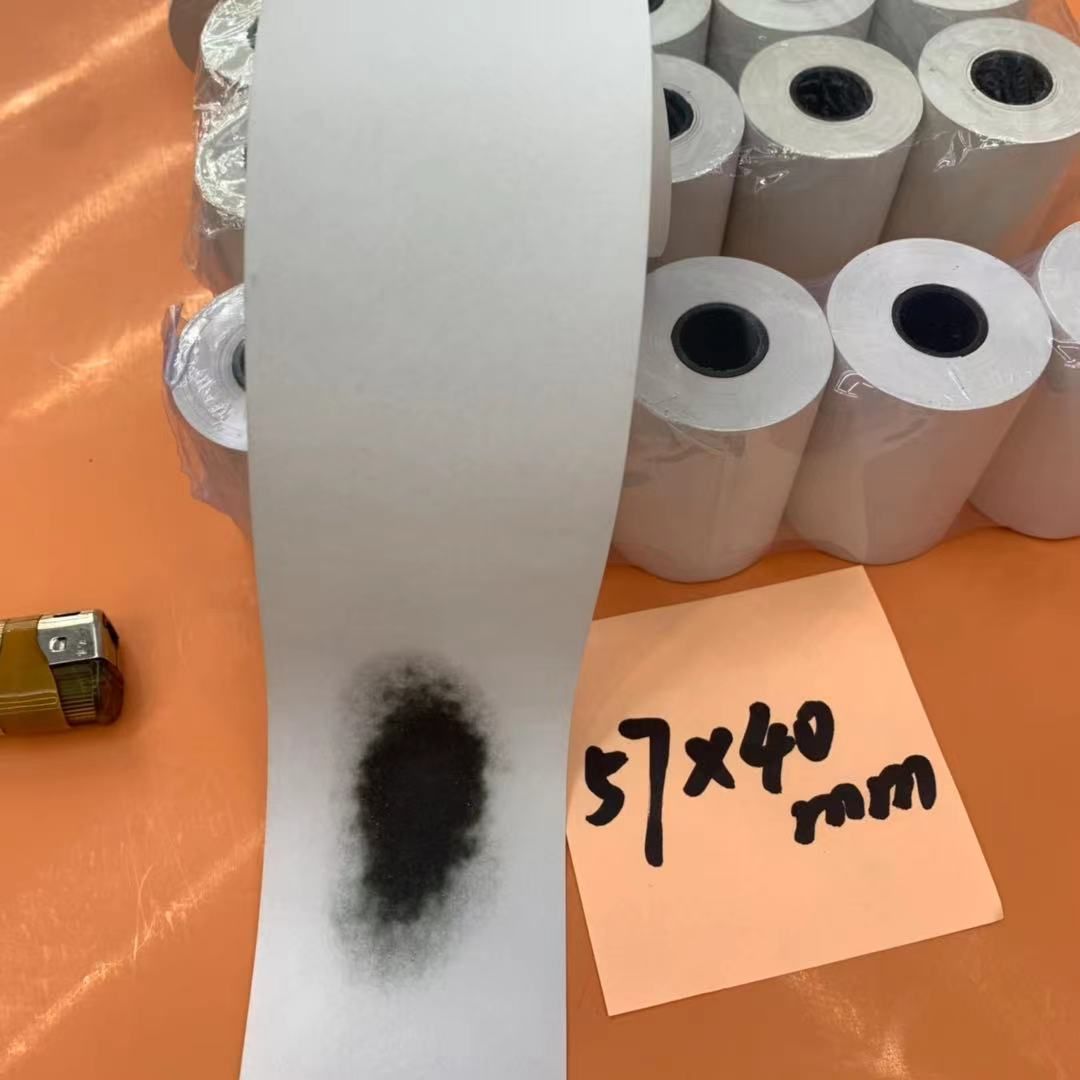 热敏纸白底实物图