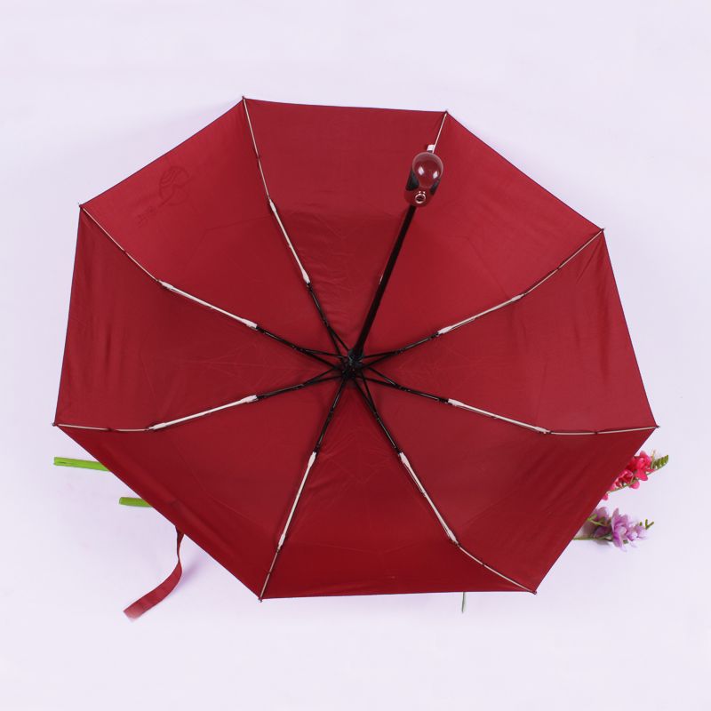 Fully automatic windproof folding umbrella that blossoms when exposed to water