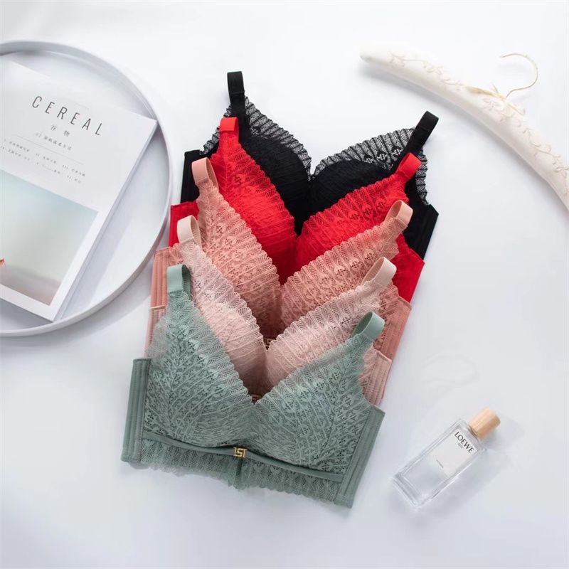 Shantou Dongzhoutai Knitting Factory Europe And America Sexy Cotton Comfortable Underwear Women's Back Bra Underwear Lace Shoulder Strap Back Horizontal Thin Hollow Series 38