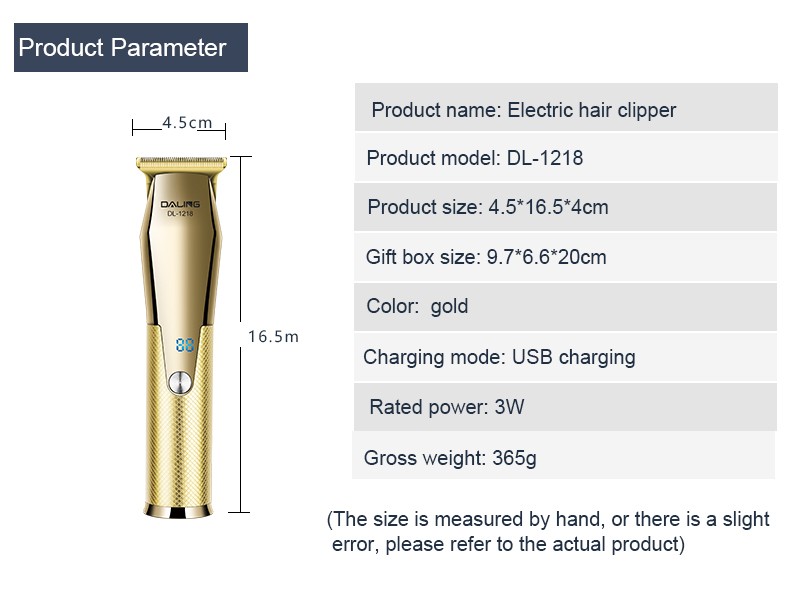 DALING-1218 Hair Clipper, electric hair Clipper, rechargeable electric hair razor, electric hair clipper, special hair clipper tools for hair salons and barber shops, hair clipper, hair straightener, wholesale for export detail image 13