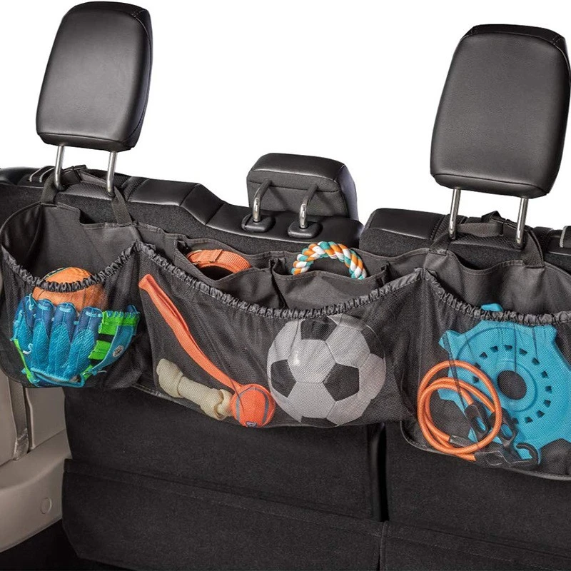 TS Universal rear seat storage hanging bag, storage net bag, large-capacity trunk storage hanging bag detail image 1