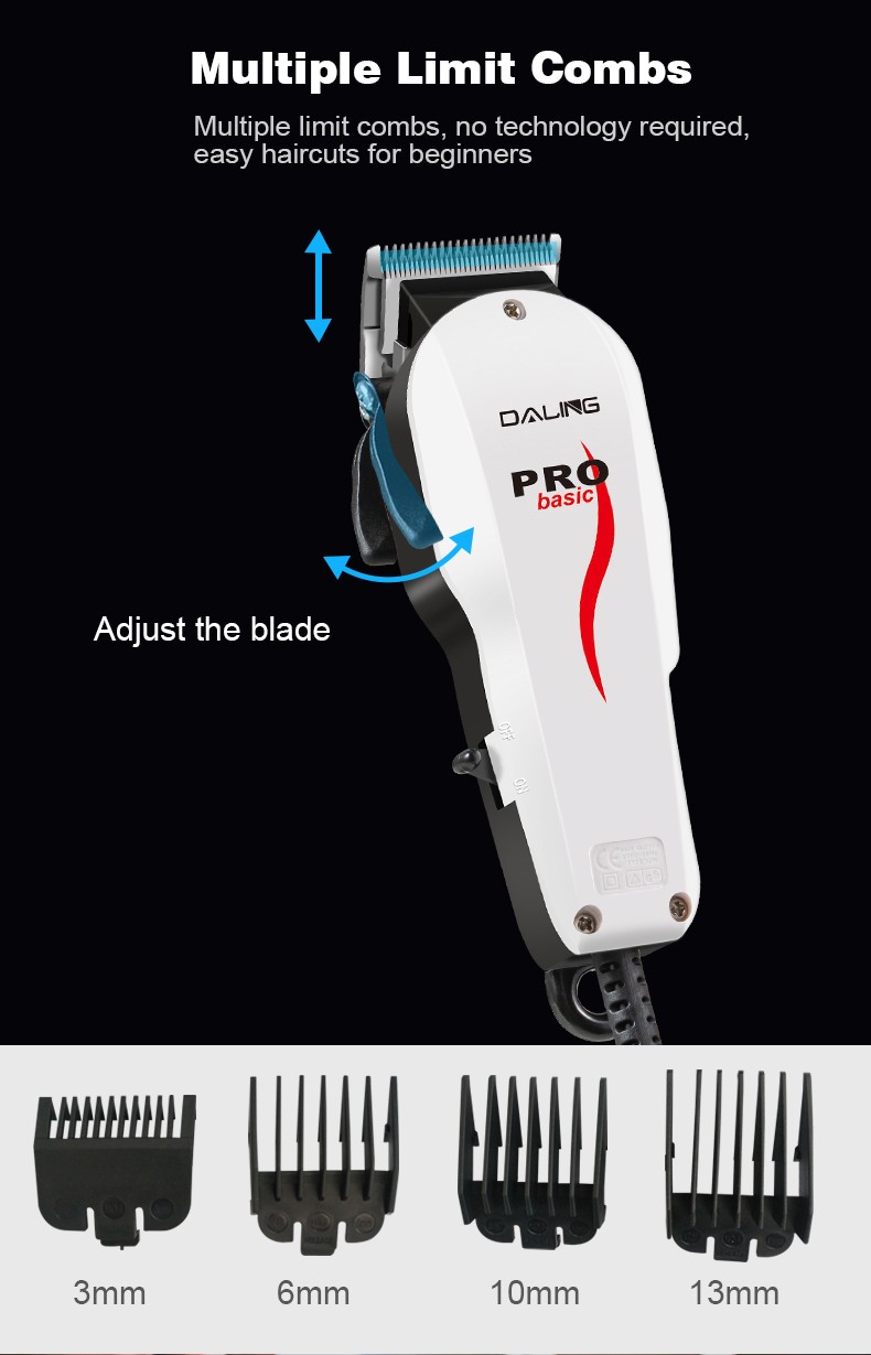 DALING-1110 Electric clipper with wire, Hair clipper, silent hairdressing tool, Children's electric hair clipper, household plug-in hair clipper, hair clipper, wholesale for foreign trade detail image 6