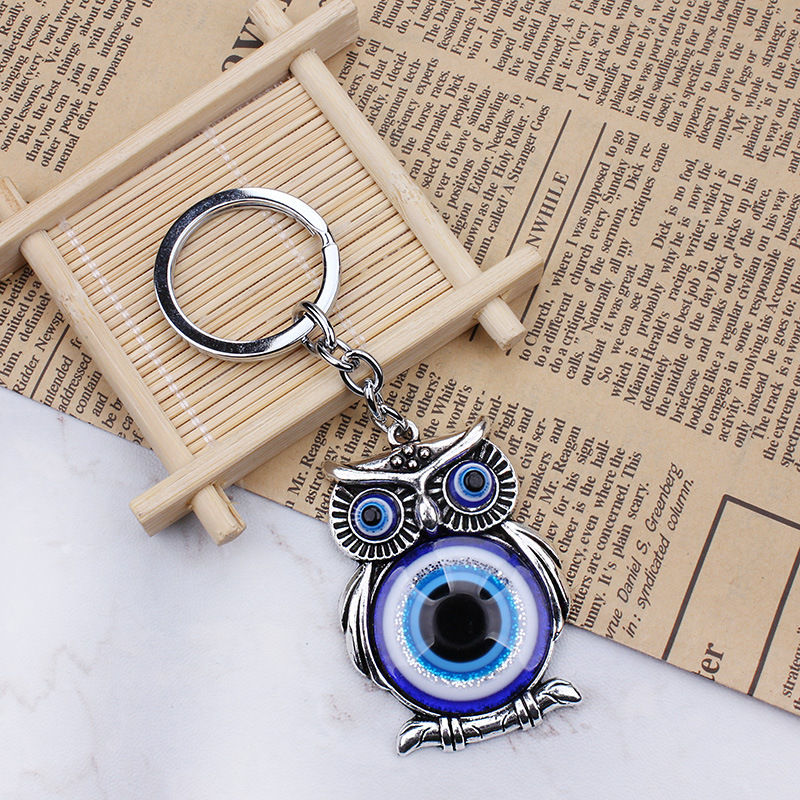 Alloy keychain Owl series of mixed styles 10