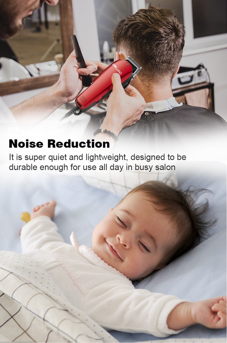 DALING-1130 Hair Clipper with wire, electric clipper, adult hair razor, special plug-in classic wine red for hair salons and barber shops, wholesale for export detail image 7