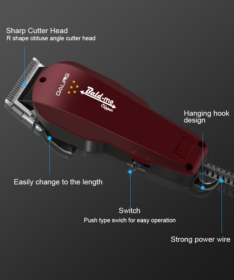 DALING-1127 Electric Hair Clipper with wire, Hair clipper, children's electric hair clipper, household plug-in hair clipper, silent hair clipper, wholesale for export detail image 9