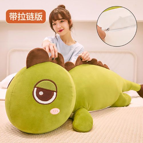 Dinosaur plush toy doll, bed for children to soothe and sleep, large pillow, doll, birthday gift for men details Picture