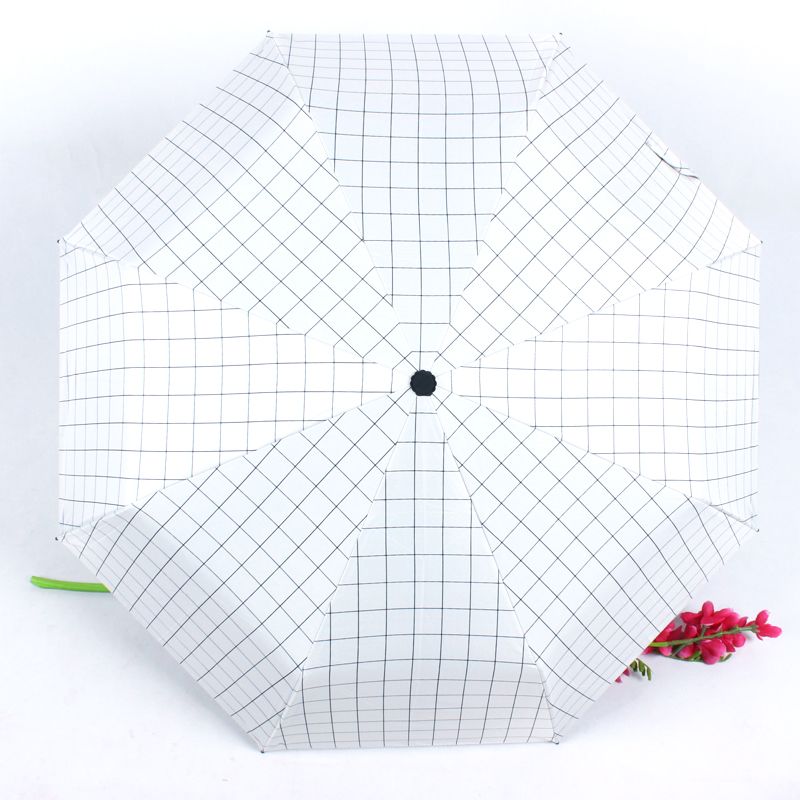 三折格子休闲商务伞细节图