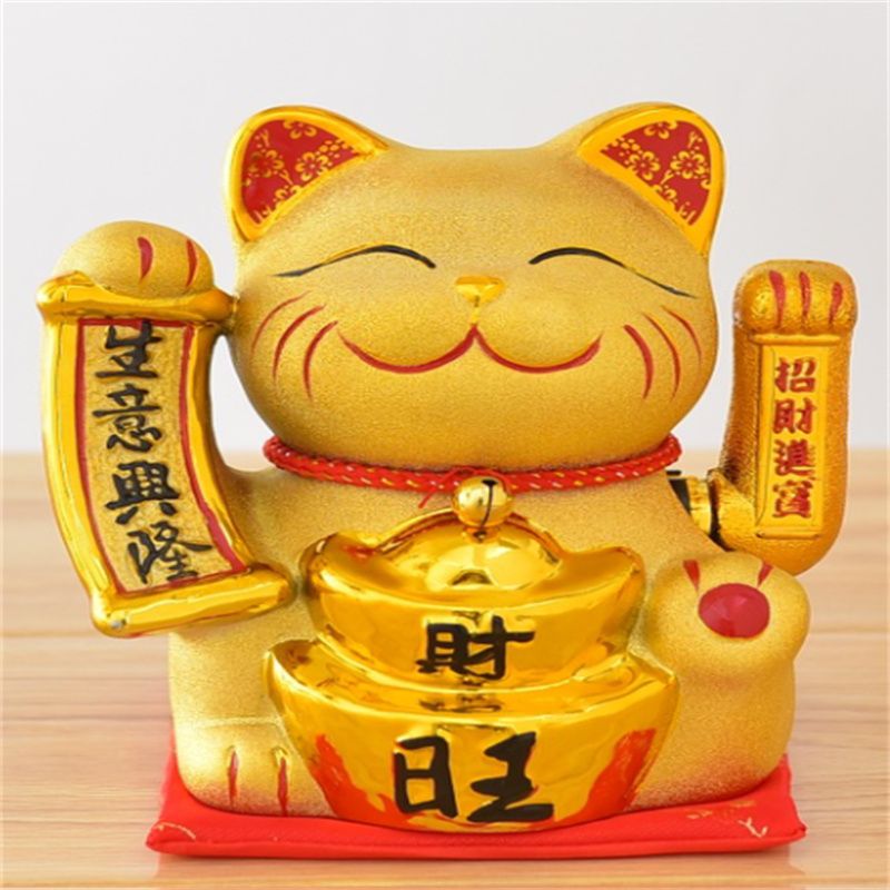 南泰财旺金色摇手猫开业礼品家具客厅大号摆件