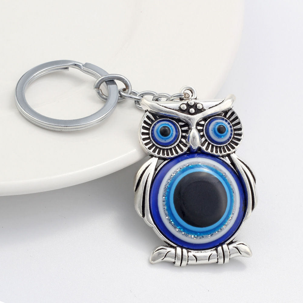 Alloy keychain Owl Series mix style 11