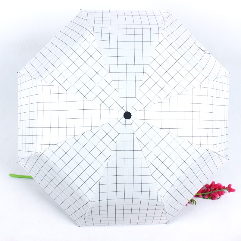 三折格子休闲商务伞详情图8