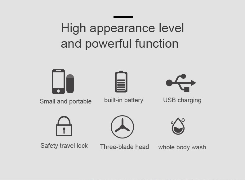 DALING-9103 Portable Electric shaver, single-head straight razor, men's rechargeable razor, car travel portable, wholesale for export detail image 2