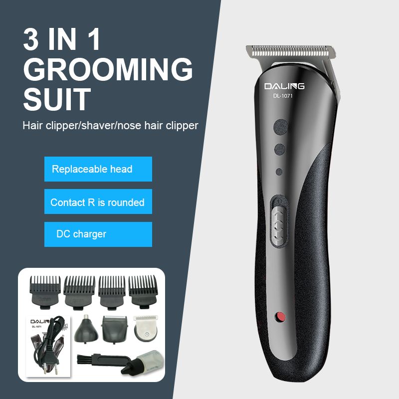 DALING-1071 oil-tipped engraved electric clipper hair clipper, home hair clipper for whitening and trimming, vintage electric clipper for adults and children, special for hair salons, cross-border wholesale