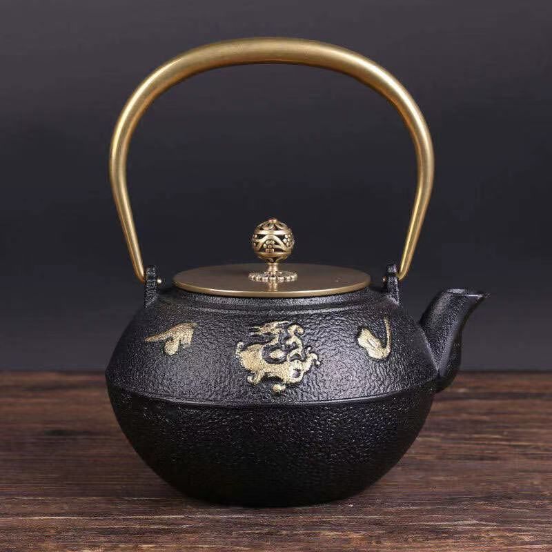 铸铁壶纯手工泡茶壶铁壶电陶炉专用煮茶器茶具套装烧水壶14