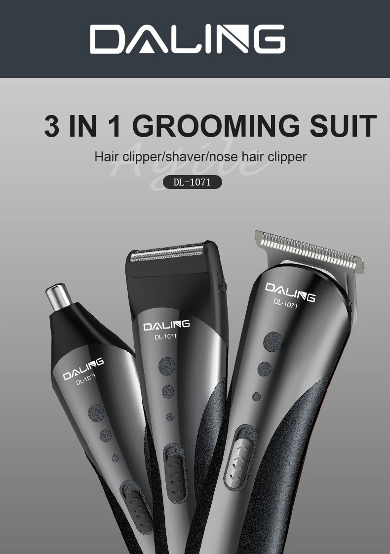 DALING-1071 oil-tipped engraved electric clipper hair clipper, home hair clipper for whitening and trimming, vintage electric clipper for adults and children, special for hair salons, cross-border wholesale detail image 1