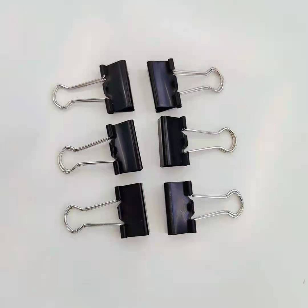 41MM boxed swallowtail clip, metal hollowed-out long tail clip, mixed folder, organizing clip, book clip, swallowtail clip