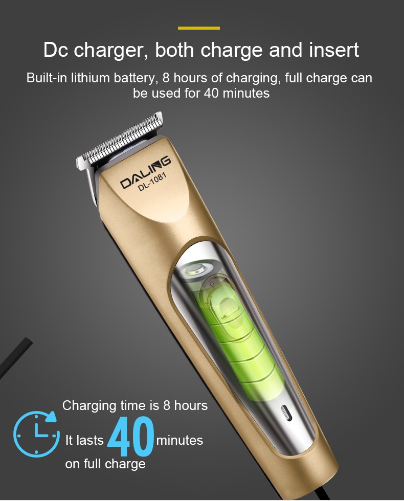 DALING-1081 Hair clipper, electric clipper, engraving, oil head clipper, clipper, trimming, whitening, electric hair head magic tool, engraving and carving tools, children's hair cutting, wholesale for export detail image 5