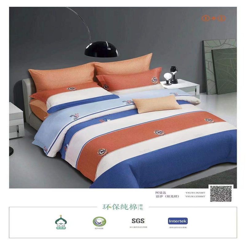 肌理绣花磨毛四件套采用加厚棉柔面料，保暖舒适11