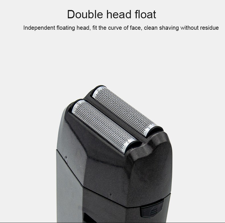 DALING-9041 reciprocating electric rechargeable razor, metal body, full-body washable silver set, wholesale for export, wholesale for export detail image 3