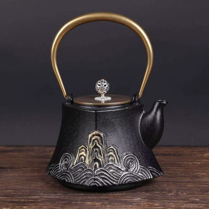 铸铁壶纯手工泡茶壶铁壶电陶炉专用煮茶器茶具套装烧水壶16
