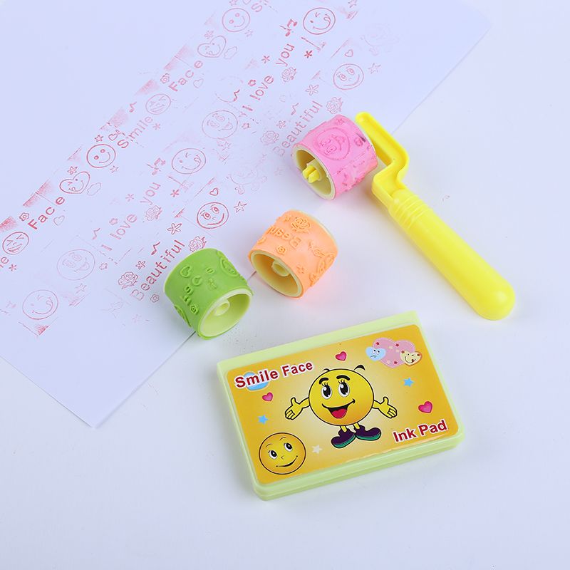 滚轮印章老师奖励大红花印章  鼓励孩子图案套装详情2