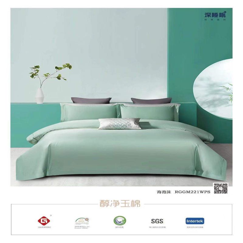 肌理绣花磨毛四件套采用加厚棉柔面料，保暖舒适12