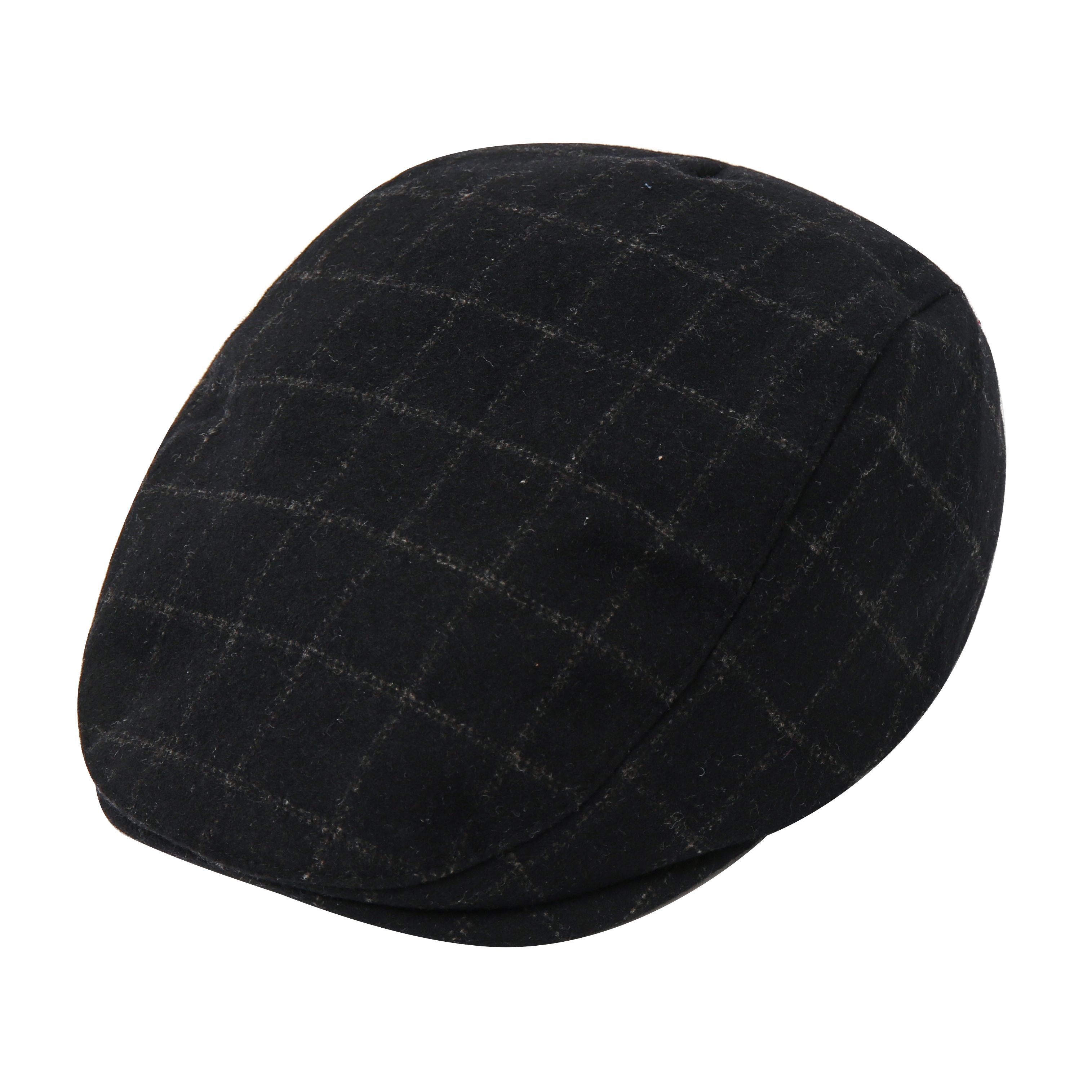 Two-piece set of hooded gloves for women, woolen beret, retro Japanese and British style, versatile newsboy cap Specification drawing