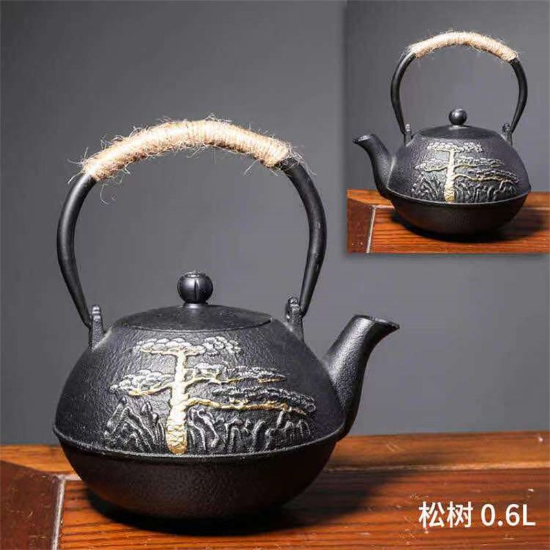 铸铁壶纯手工泡茶壶铁壶电陶炉专用煮茶器茶具套装烧水壶8