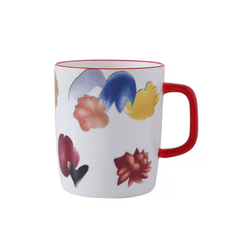 漫花季系列陶瓷餐具碗盘 餐厅酒店家用盘子西餐牛排盘米饭汤 面碗