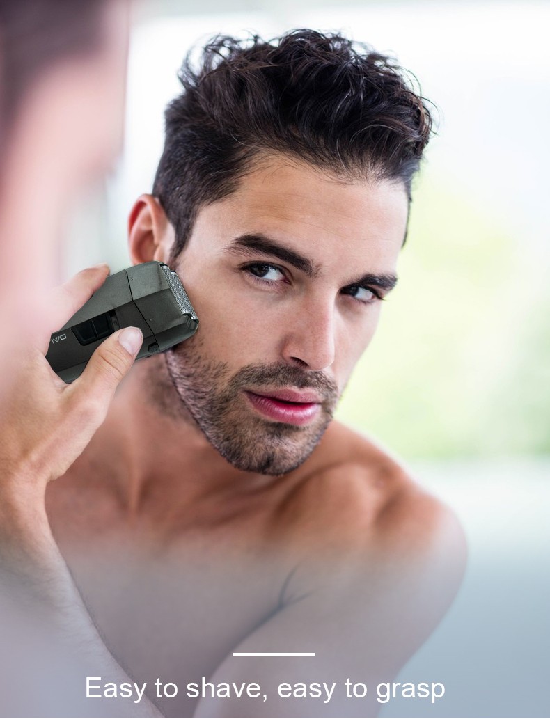 DALING-9040 two-in-one shaver, reciprocating electric rechargeable razor, multi-functional hair clipper, metal body, full-body washable, wholesale for export, two-in-one shaver and hair clipper detail image 2