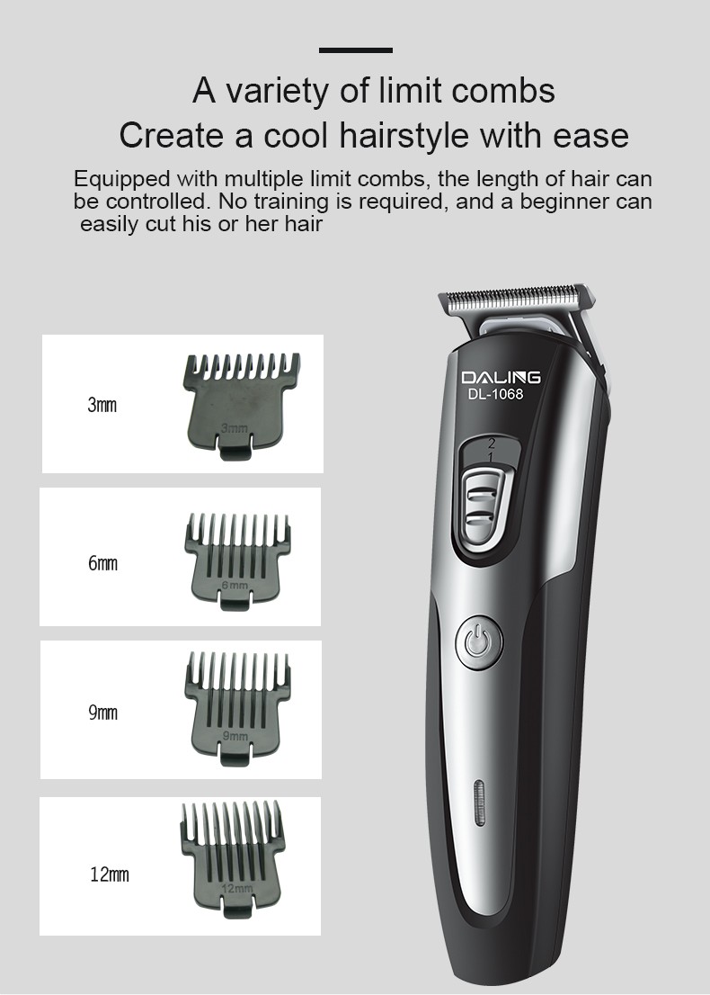 DALING-1068 Hair clipper, electric clipper, engraving oil head clipper, electric head shaving wonder tool, engraving tool, adult and children's hair clipper, trimming, export wholesale detail image 8