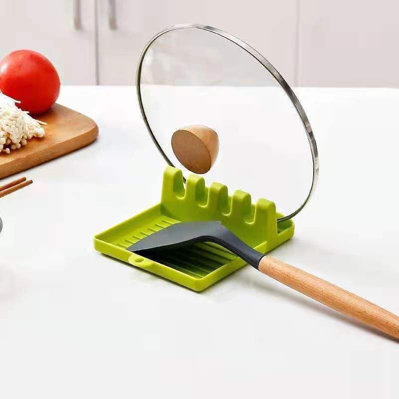 Creative and simple kitchen small tools, practical plastic small items storage tray, spoon pad, anti-drip details Picture