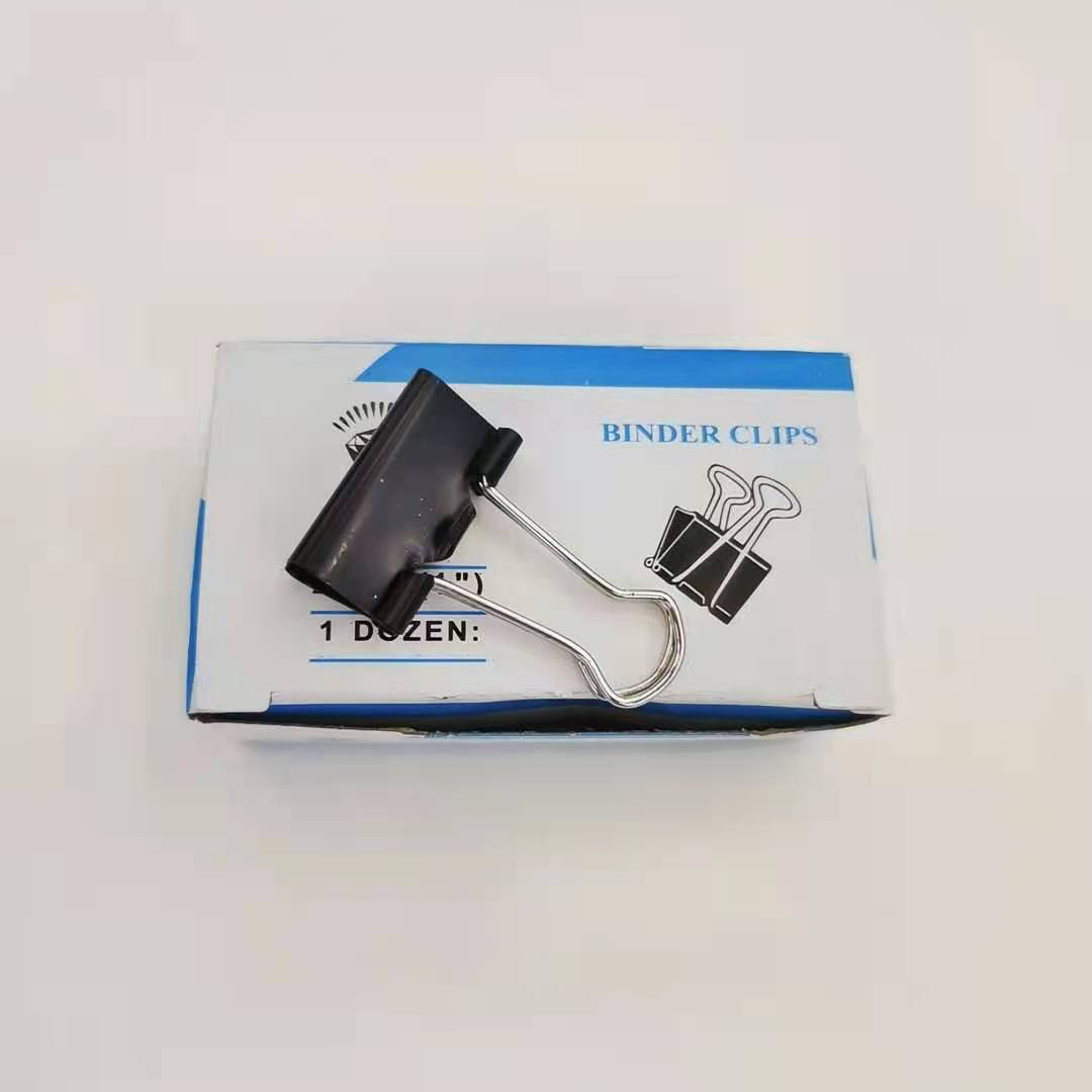 19MM boxed swallowtail clip, metal hollowed-out long tail clip, mixed folder, organizing clip, book clip, swallowtail clip