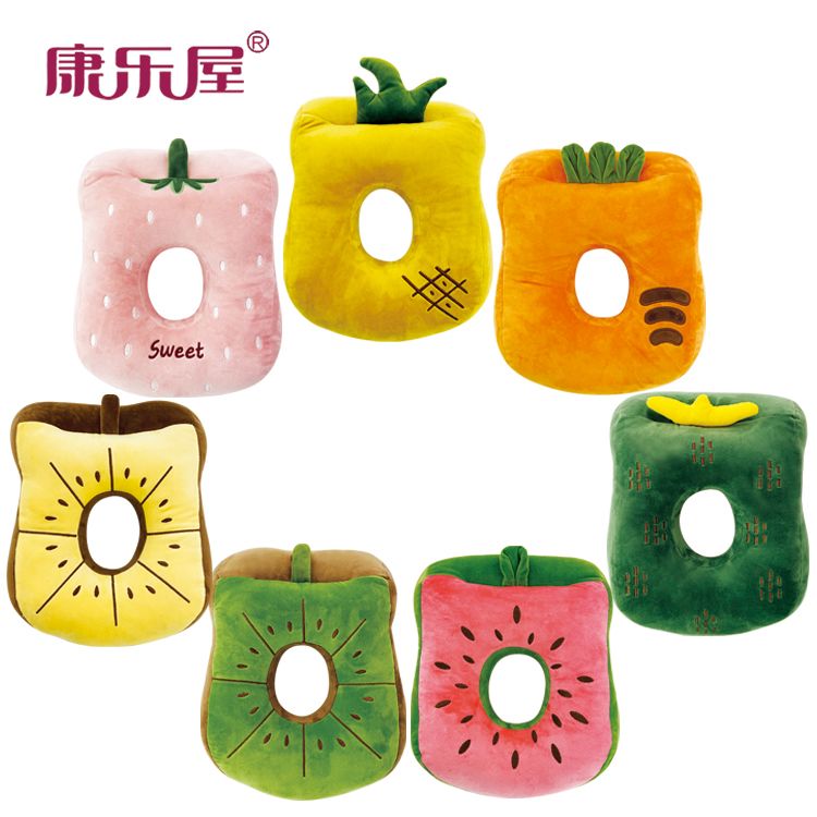 厂家批发 卡通水果夏季办公室午睡枕靠枕学生趴趴枕趴睡枕 可定制细节图