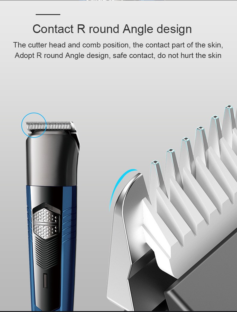 DALING-9055 Three-in-one Shaver, reciprocating electric rechargeable razor, multi-functional Hairdresser, Nose Hair Razor, blue set, wholesale for export, three-in-one shaver, hairdresser, nose hair razor detail image 8