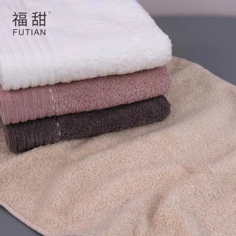 Yiwu Quality Products - Futian - Factory Direct Sale of pure cotton simple plain thickened bath towels, absorbent business gift bath towels in stock Item Picture