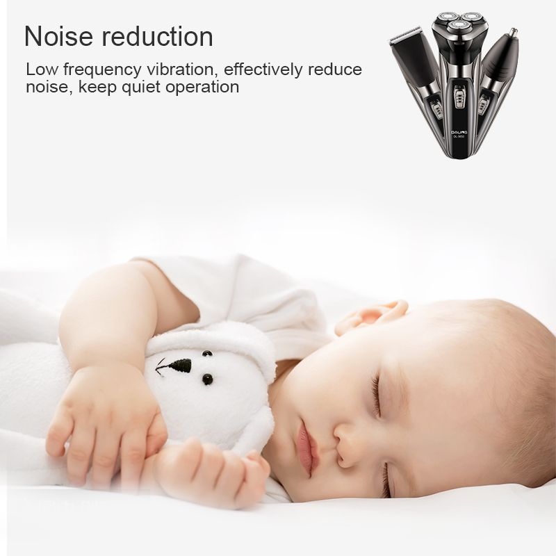 DALING-9050 Electric shaver, three-in-one multi-functional razor, high-power men's blade head, washable beard styling device, fast-charging shaving head magic tool, wholesale for export Application Scenario