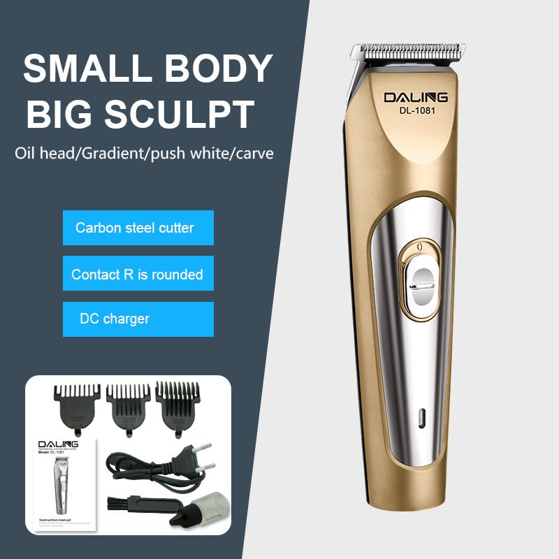 DALING-1081 Hair clipper, electric clipper, engraving, oil head clipper, clipper, trimming, whitening, electric hair head magic tool, engraving and carving tools, children's hair cutting, wholesale for export