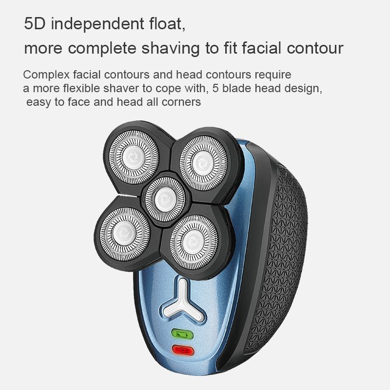 DALING-9039 Shaving and hairdressing Wonder - Five-head multi-functional electric shaver, three-in-one full-body water-washable rechargeable beard shaver, dual-purpose shaving machine, wholesale for foreign trade Application Scenario