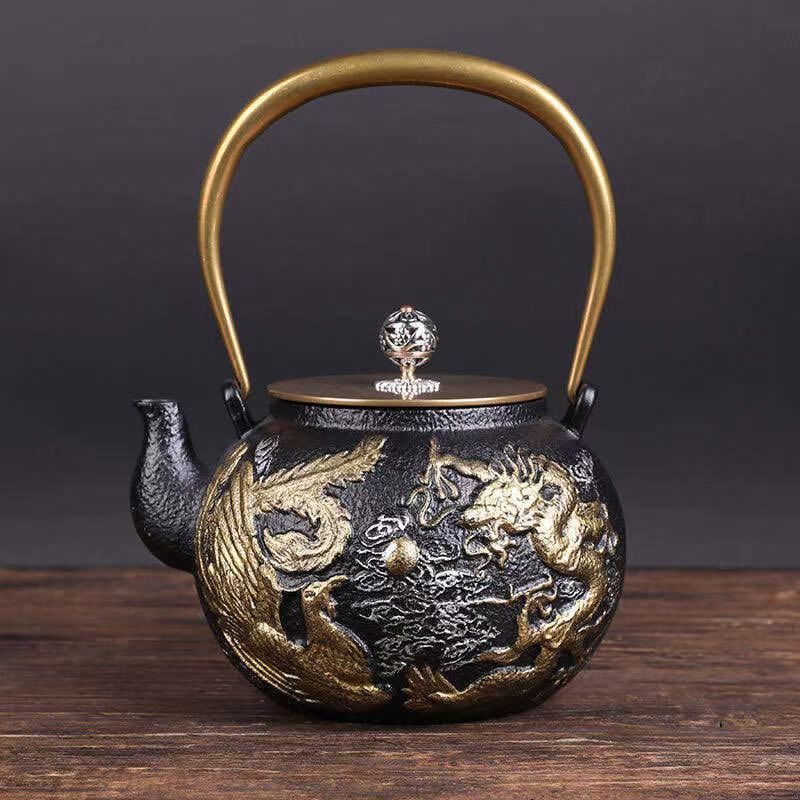 铸铁壶纯手工泡茶壶铁壶电陶炉专用煮茶器茶具套装烧水壶23