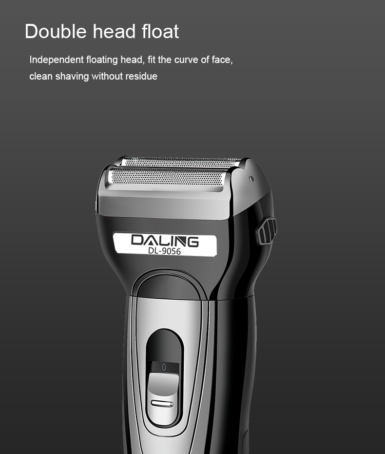 DALING-9056 Three-in-one Shaver, reciprocating electric rechargeable razor, multi-functional Hairdresser, Nose Hair razor, grey set, wholesale for export, three-in-one shaver, hairdresser, nose hair razor detail image 7