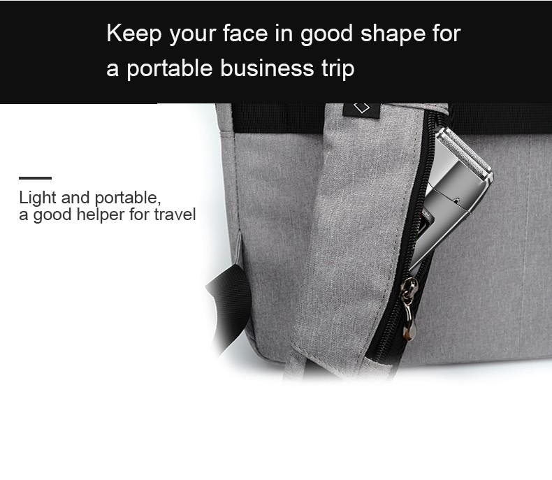 DALING-9040 two-in-one shaver, reciprocating electric rechargeable razor, multi-functional hair clipper, metal body, full-body washable, wholesale for export, two-in-one shaver and hair clipper detail image 10