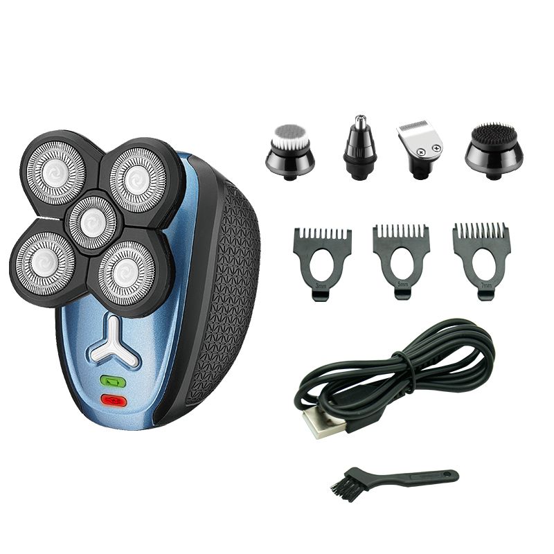DALING-9039 Shaving and hairdressing Wonder - Five-head multi-functional electric shaver, three-in-one full-body water-washable rechargeable beard shaver, dual-purpose shaving machine, wholesale for foreign trade Item Picture